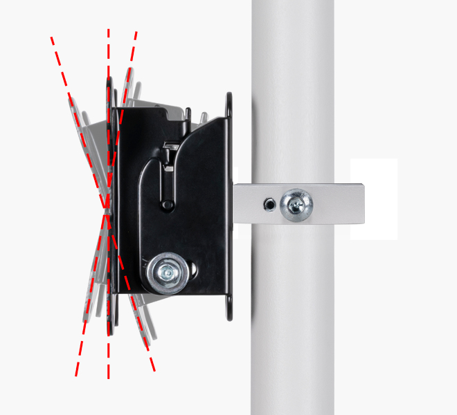 System V - Cctv Ceiling Mount For A Vesa 100 Tilt Screen