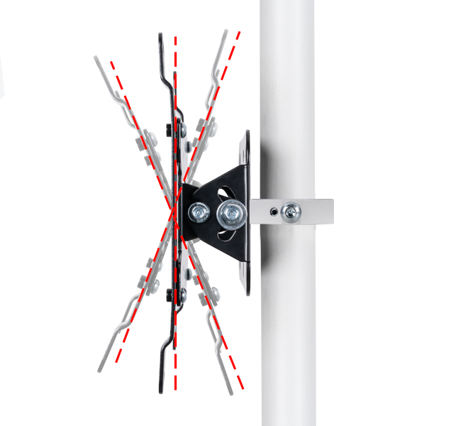 System V - Cctv Ceiling Mount For A Vesa