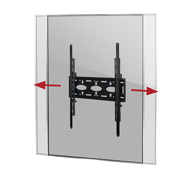 Monitor Mount - Wall - Flat Screen Wall Mount For Portrait Disp - 65in - Black