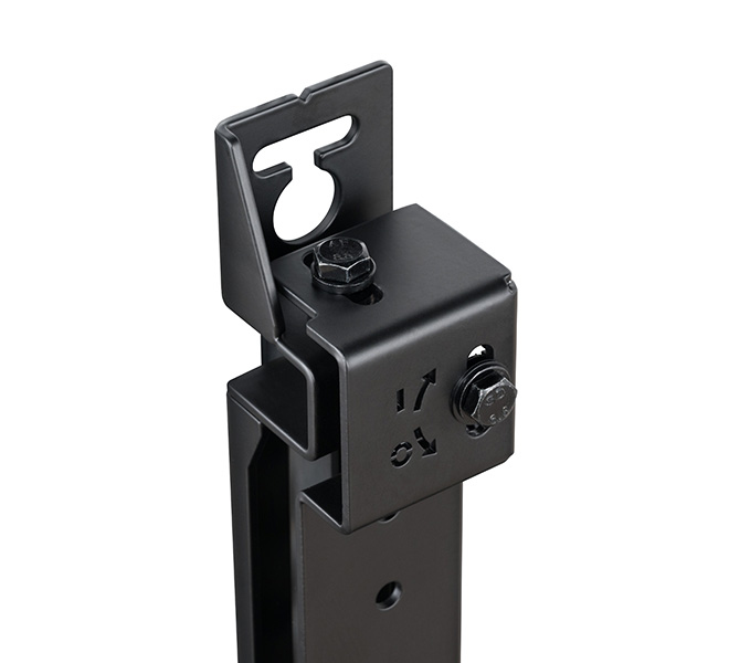 Monitor Mount - System X - Adjustable Height And Depth Rail Mounting Bracket