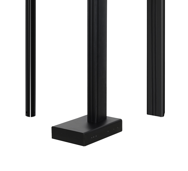 Monitor Mount - Retractable Floor Base (bt8380-rfb/b)