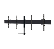 Monitor Mount - System X - Wall - 2 Monitors - 46-65in - Black