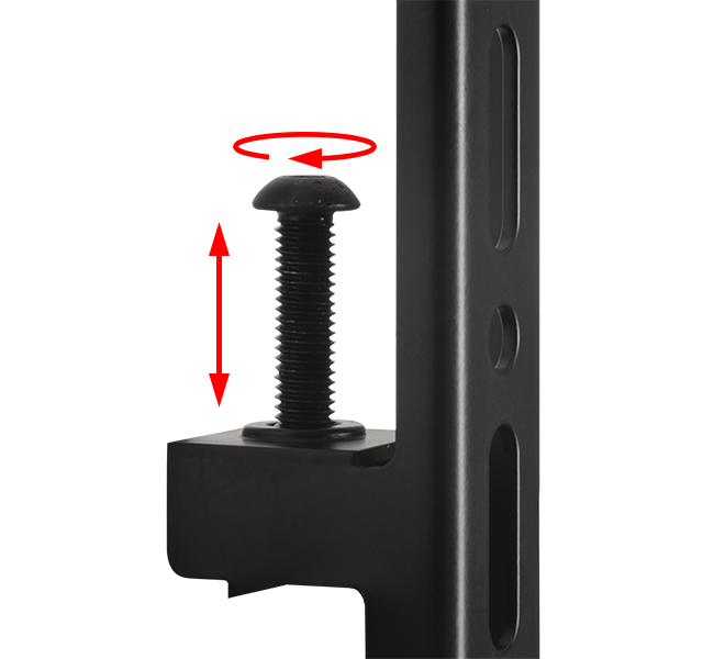 Monitor Mount - System X - Wall - 2 Monitors - 46-65in - Black