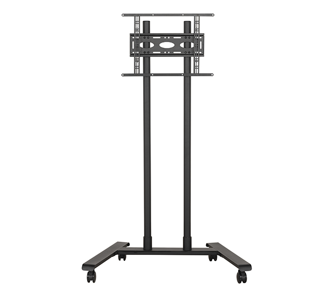 Large Universal Flat Screen Trolley / Floor Stand (vesa 600 X 400) - 1.6m 50mm Poles