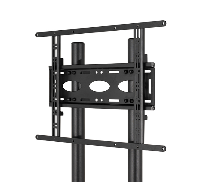 Large Universal Flat Screen Trolley / Floor Stand (vesa 600 X 400) - 1.6m 50mm Poles