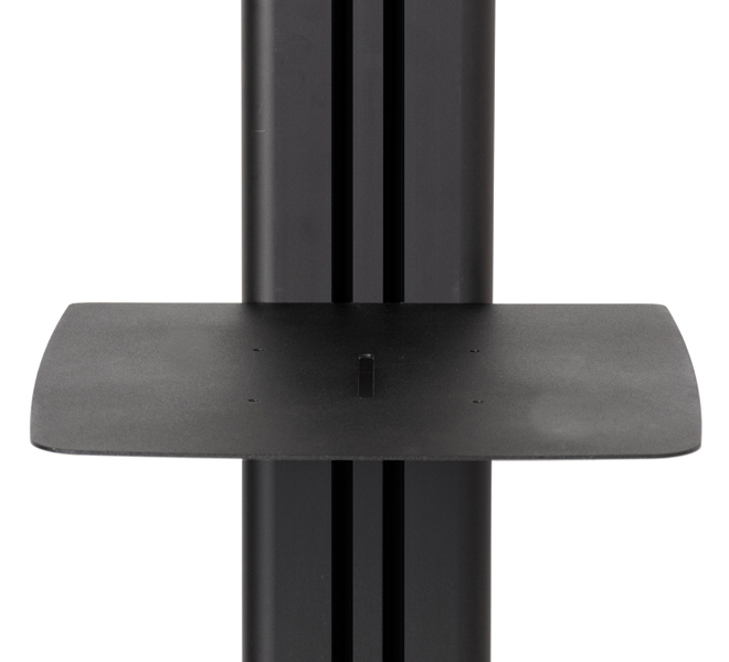 Universal Twin Screen Vc Trolley, Includes Vc Shelf, 39in - 46in, 40kg, 1318mm, Black