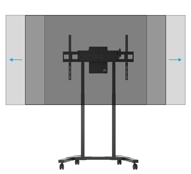 Universal Flat Screen Trolley With Motor (bt8558/b)
