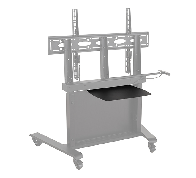 Motorised Height Adjustable Flat Screen Trolley - For Screens Up To 86in