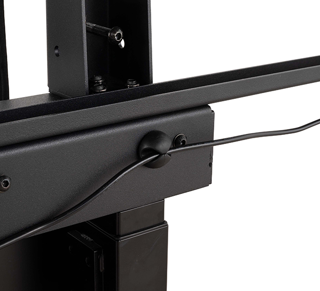 Motorised Height Adjustable Flat Screen Trolley - For Screens Up To 86in