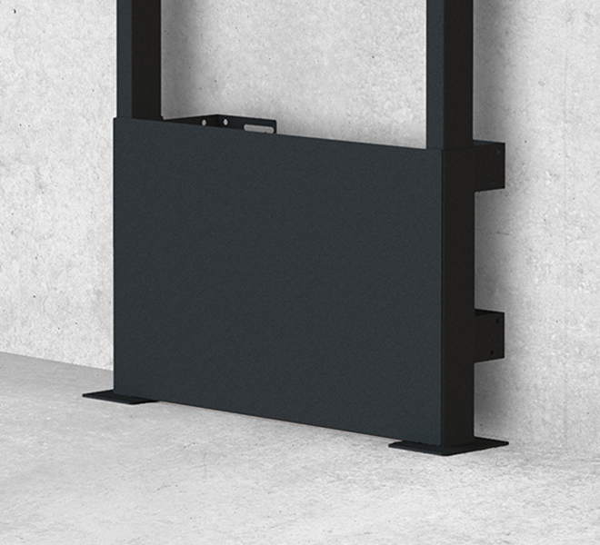 Universal Flat Screen Floor To Wall Mount With Motorised Height Adjustment (vesa 1000 X 600) 100kg