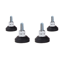 Monitor Mount - Adjustable Levelling Feet - 4pcs - Black