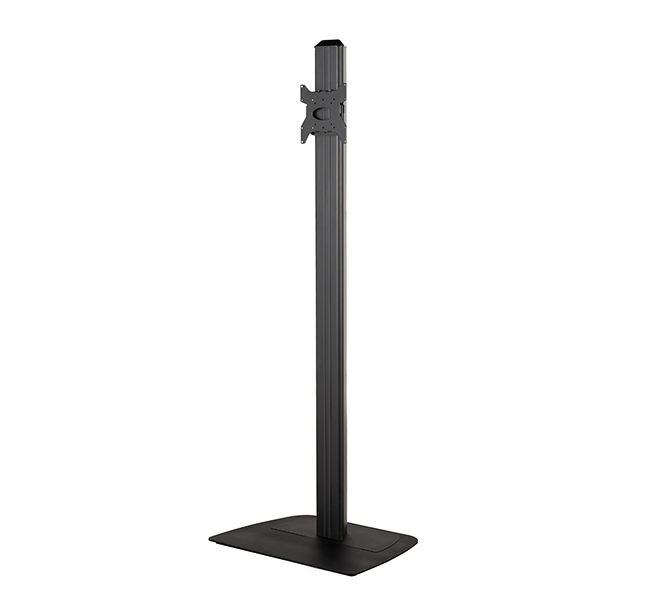 Medium Flat Screen Single Column Floor Stand, Up To 47in, 35kg, Black