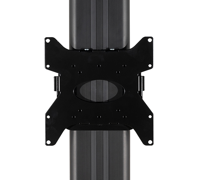 Medium Flat Screen Single Column Floor Stand, Up To 47in, 35kg, Black