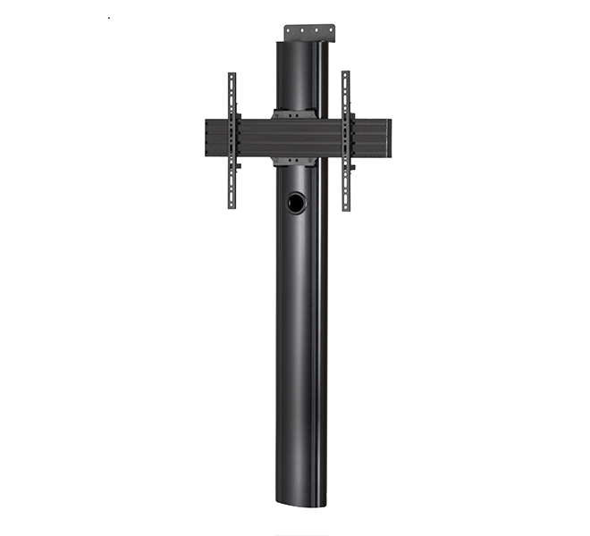 Premium Floor-to-wall Single Screen Uc Stand (vesa 600 X 400) - 1.4m , Black