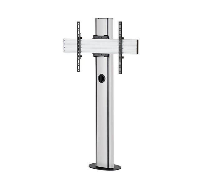 Monitor Mount - Premium Bolt Down Single Screen Uc Stand - 1 Monitor -  39-75in - 1.4m - Black / Silver