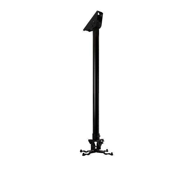 Fixed Drop Projector Ceiling Mount With Micro-adjustment - 1.5m Pole Black