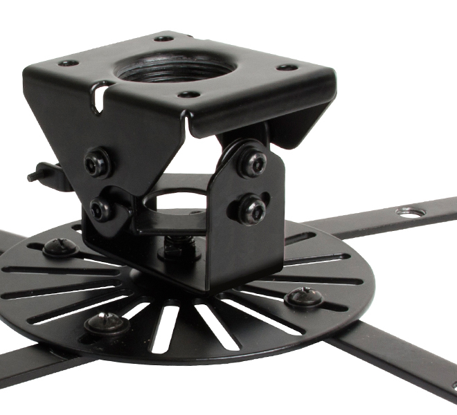 Fixed Drop Xl Projector Ceiling Mount With Micro-adjustment, 2m, Max 25kg, Tilt +/-13, Black