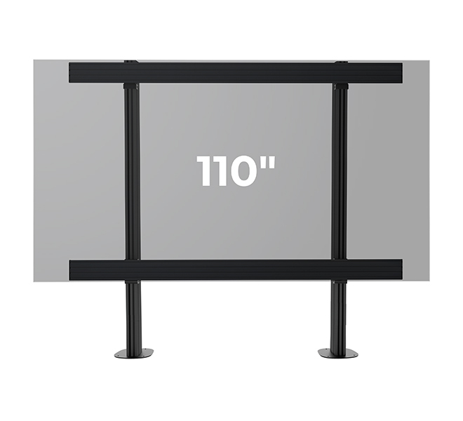 Monitor Mount - System X - Bolt-down Stand For Samsung All-in-one 110in - Black