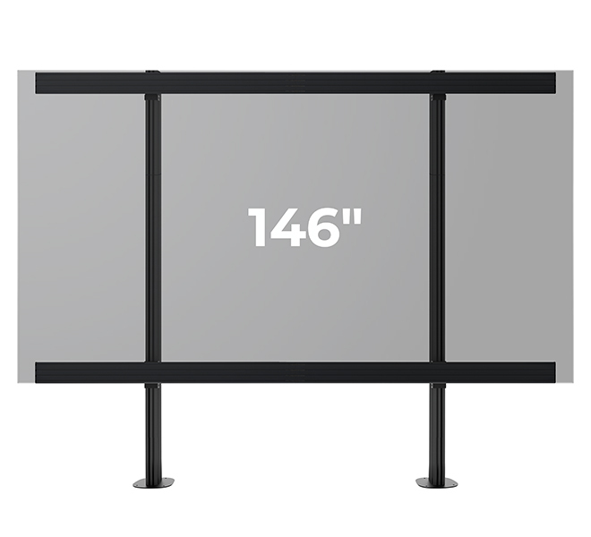 Monitor Mount - System X - Bolt-down Stand For Samsung - 146in - Black