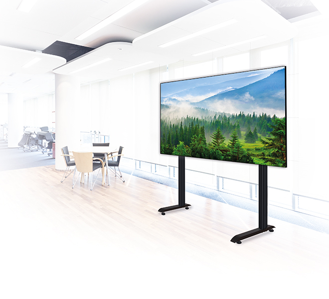 Floor Stand For Infiled Wp Series 4x4 Dvled Videowalls, Black
