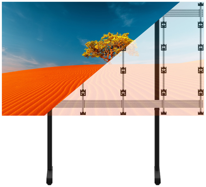 Floor Stand For Lg 163inch Al 000 X 950 X 2592.8 Mm