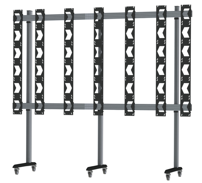 Mobile Stand For Unilumin Upanels 6x6 Dvled Videowalls, Black