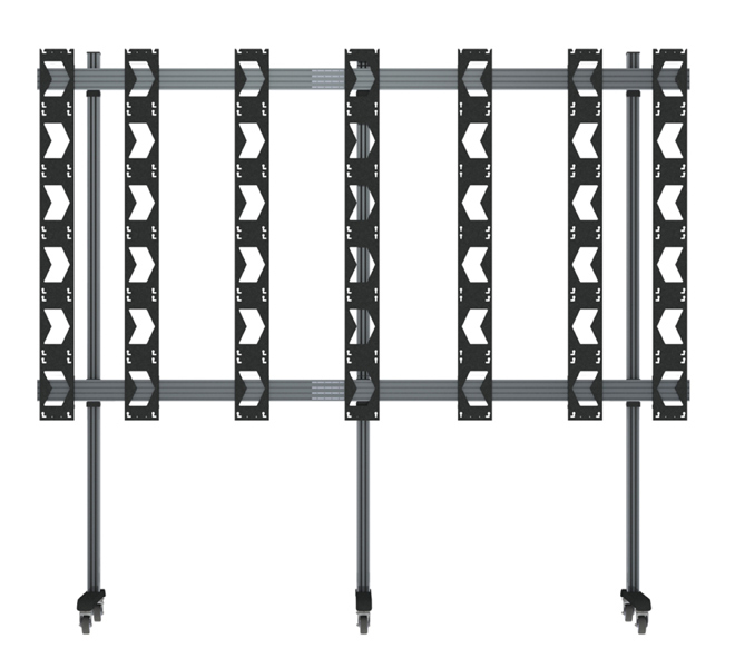 Mobile Stand For Unilumin Upanels 6x6 Dvled Videowalls, Black