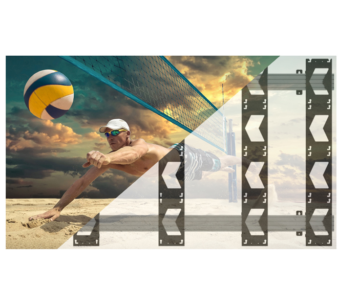 Wall Mount For Unilumin Upane (bt93uniUPS-w-4x4/bs)