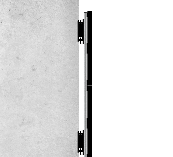 Wall Mount For Unilumin Upane (bt93uniUPS-w-5x5/bs)