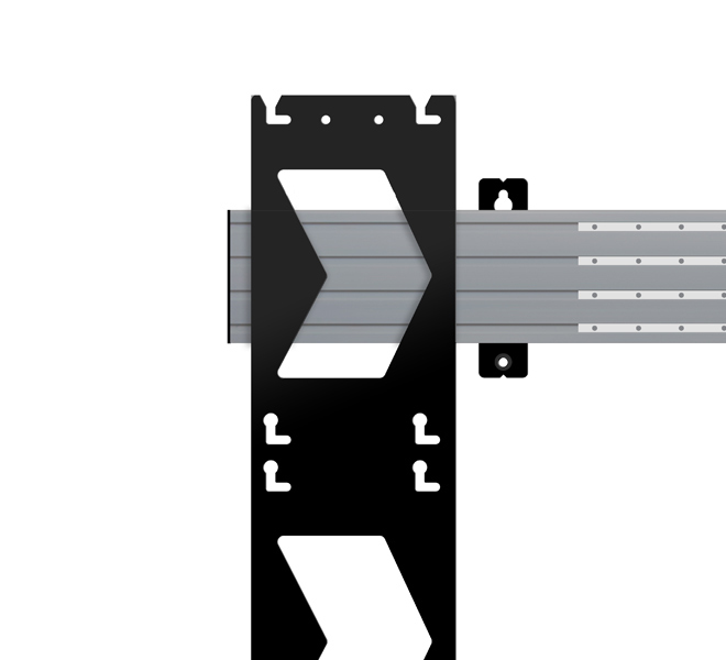 Wall Mount For Unilumin Upane (bt93uniUPS-w-6x6/bs)