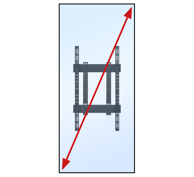 Xl Portrait Wall Mount For 21 (bt9923/b)