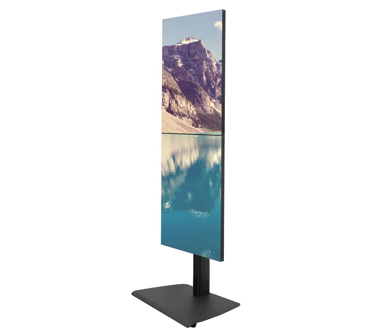 System X Universal Dual Stack Flat Screen Floor Stand, 2.4 M, 47