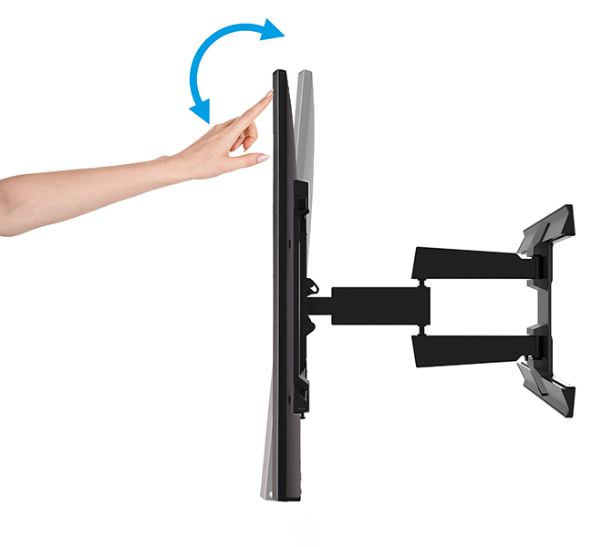 Double Arm Flat Screen Wall Mount With Ultraglide Tilt & Swivel