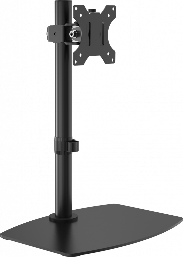 Freestanding Monitor Desk Stand - Black