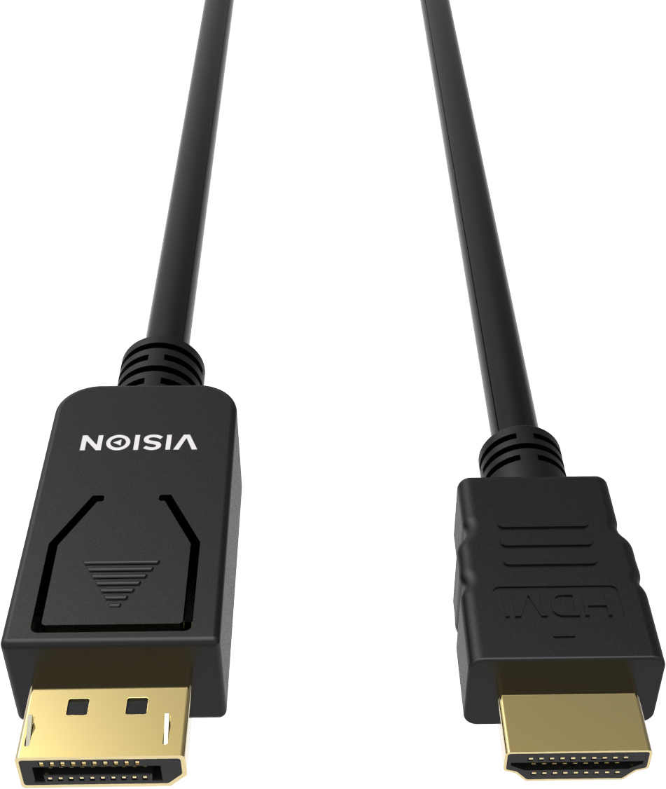 1m Black Dp To Hdmi Cable