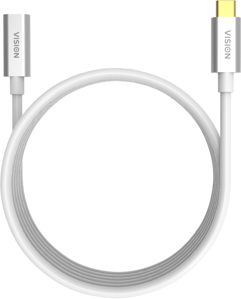 USB-c Extension Cable 2m White