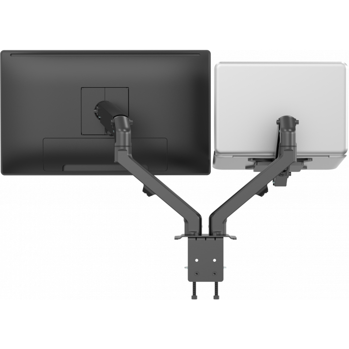 Monitor Desk Arm Dual Matt Black