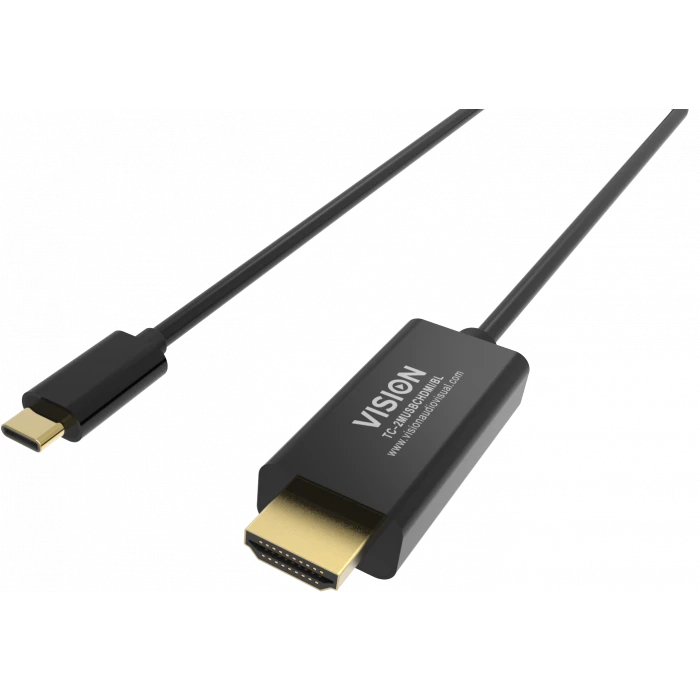 Vision 2m Black USB-c To Dp 8k Cable