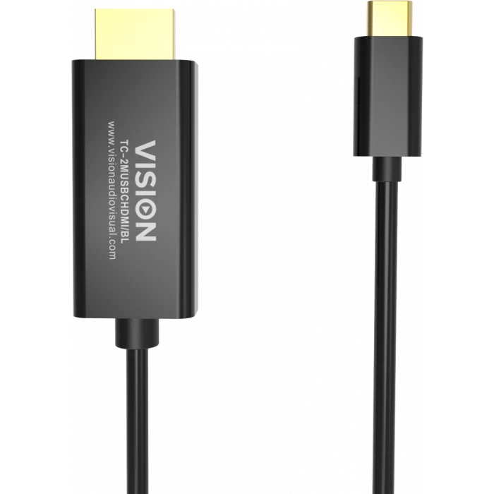 Vision 2m Black USB-c To Dp 8k Cable