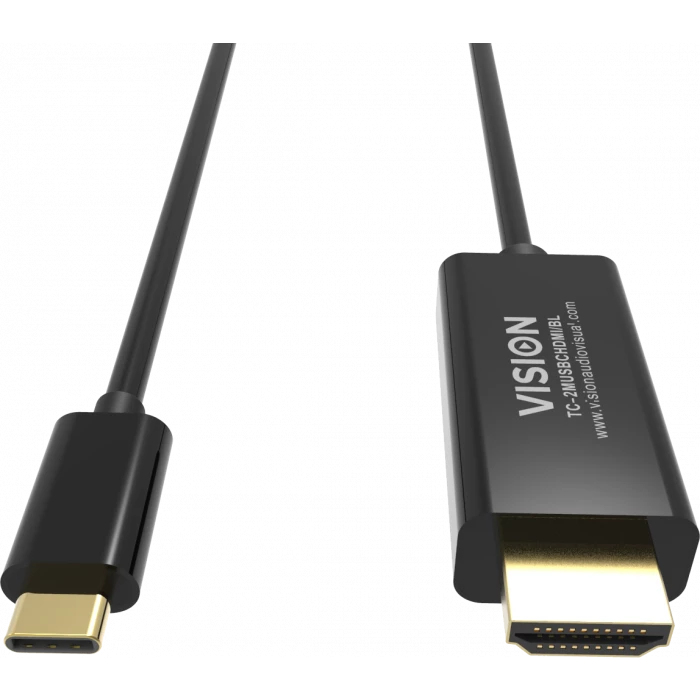 Vision 2m Black USB-c To Dp 8k Cable