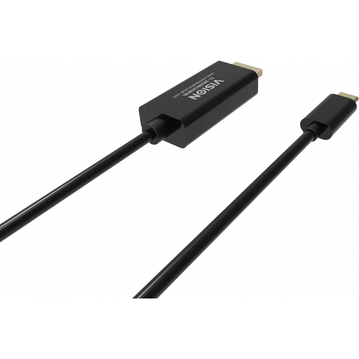 Vision 2m Black USB-c To Dp 8k Cable