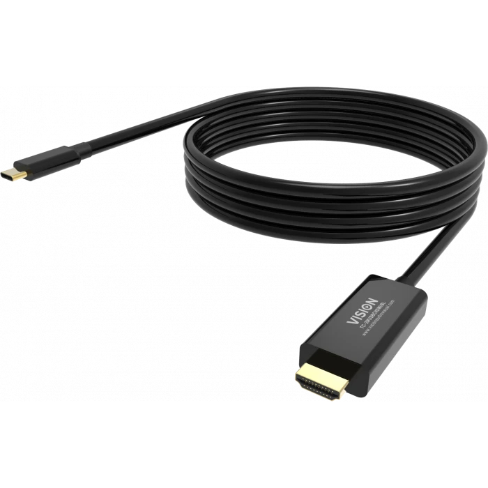 Vision 2m Black USB-c To Dp 8k Cable