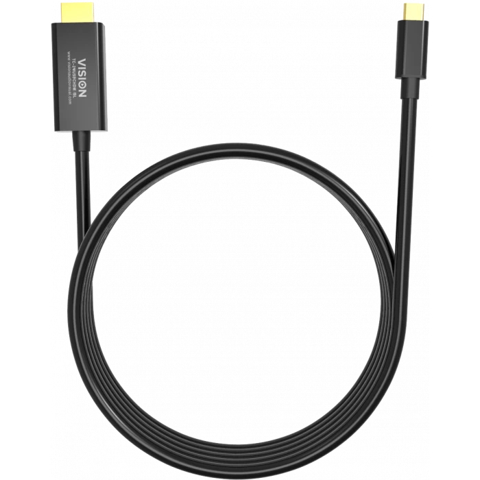 Vision 2m Black USB-c To Dp 8k Cable