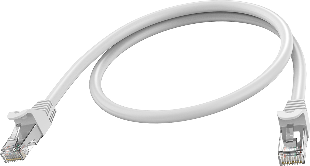 Patch Cable - CAT6a - Utp -  0.5m - White