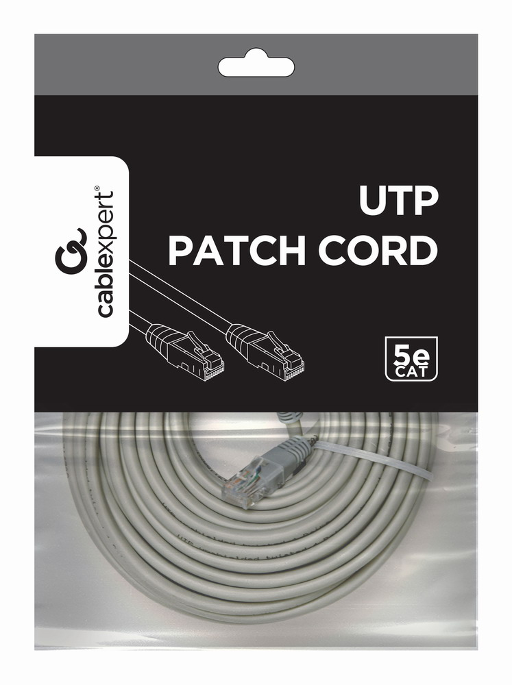 Patch Cable - Cat 5e - UTP - 15m - Grey