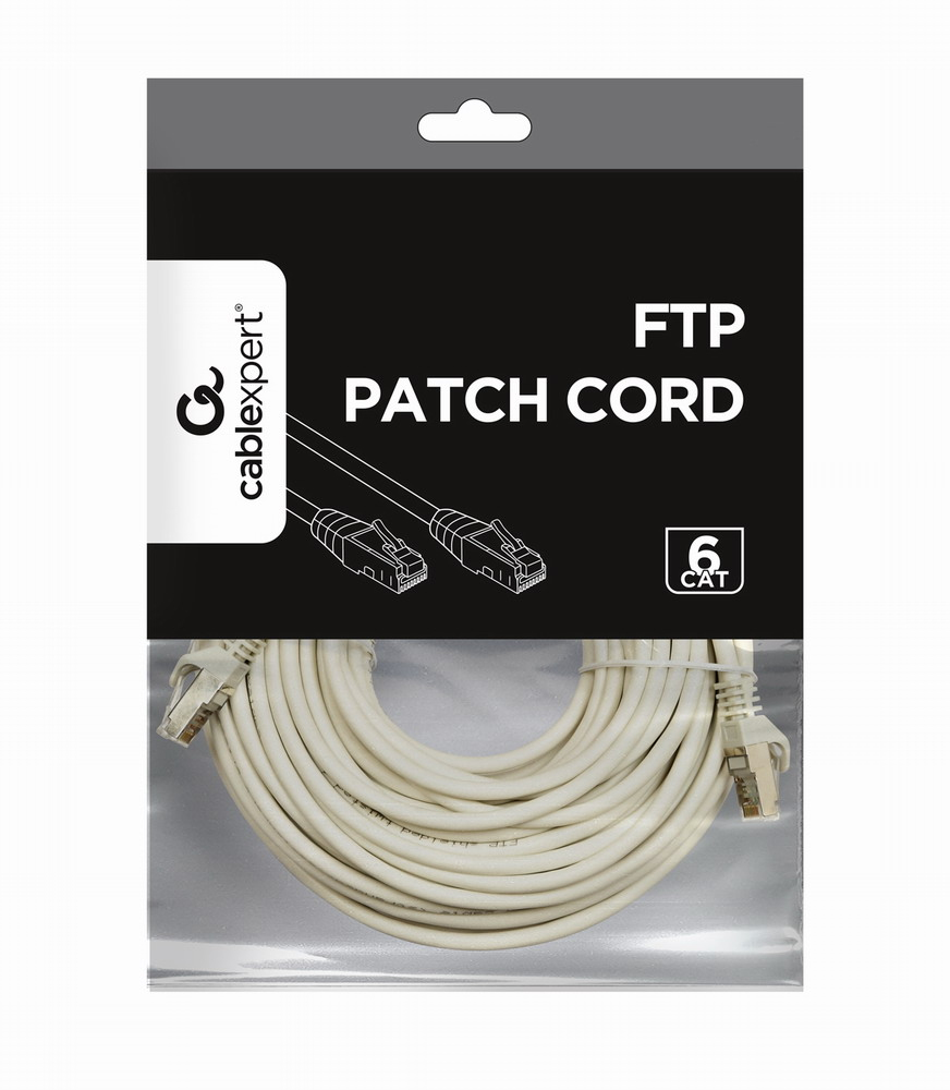 Patch Cable - CAT6 - FTP - 10m - Grey