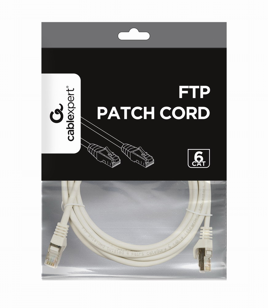 Patch Cable - CAT6 - FTP - 5m - Grey