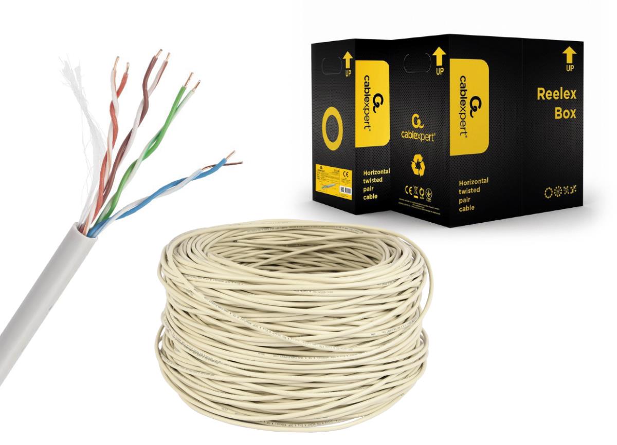 Network Cable - Cat 5e - UTP Solid - 304m - Grey (upc-5004e-so)
