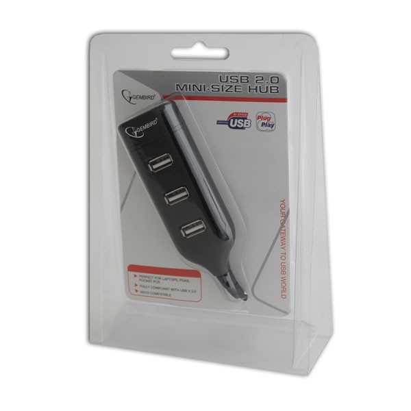 Hub 4-Port USB 2.0 mini-size