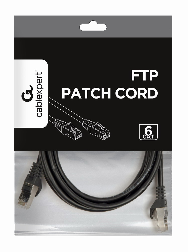 Patch Cable - CAT6 - FTP - 2m - Black